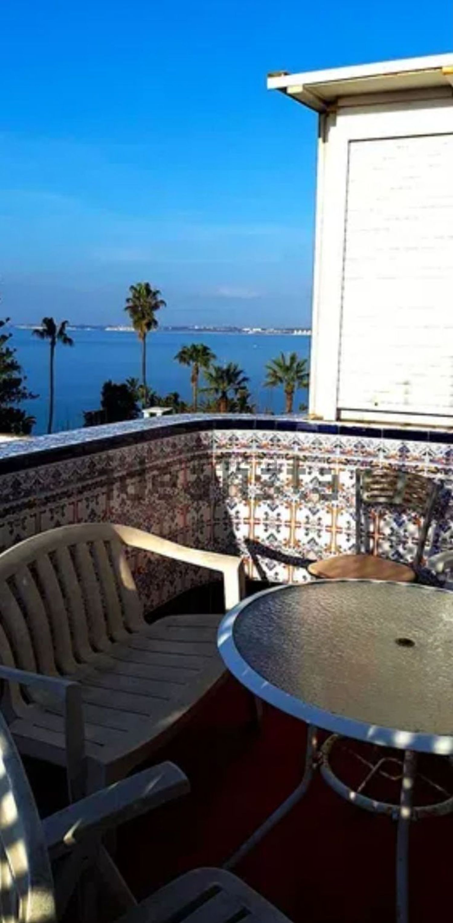 Seafront attic in Cádiz — Sea terrace
