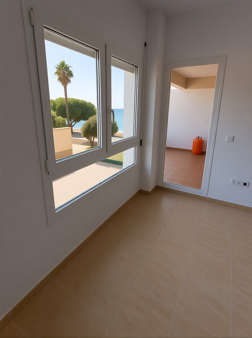 Beachfront flat in Puerto Real