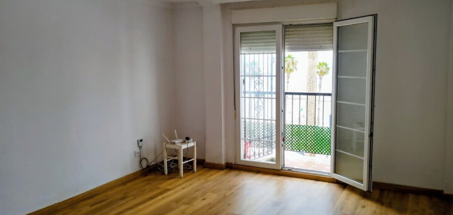 Beachfront flat in Puerto Real — Living room