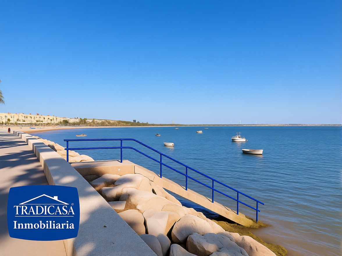 Beachfront flat in Puerto Real — Sea view