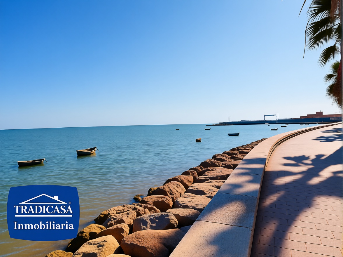 Beachfront flat in Puerto Real
