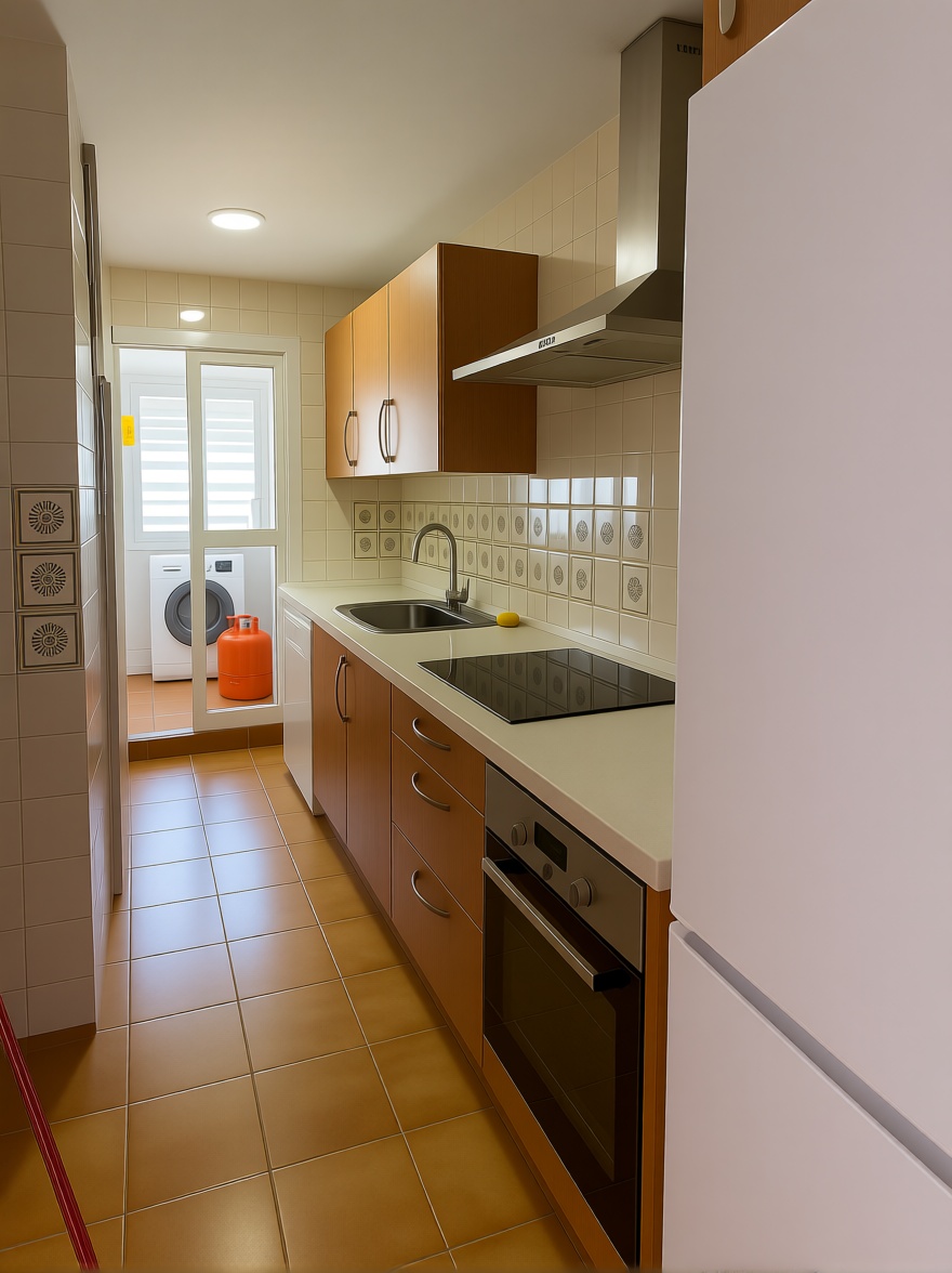 Wohnung in erste Strandlinie in El Puerto de Santa María — Küche