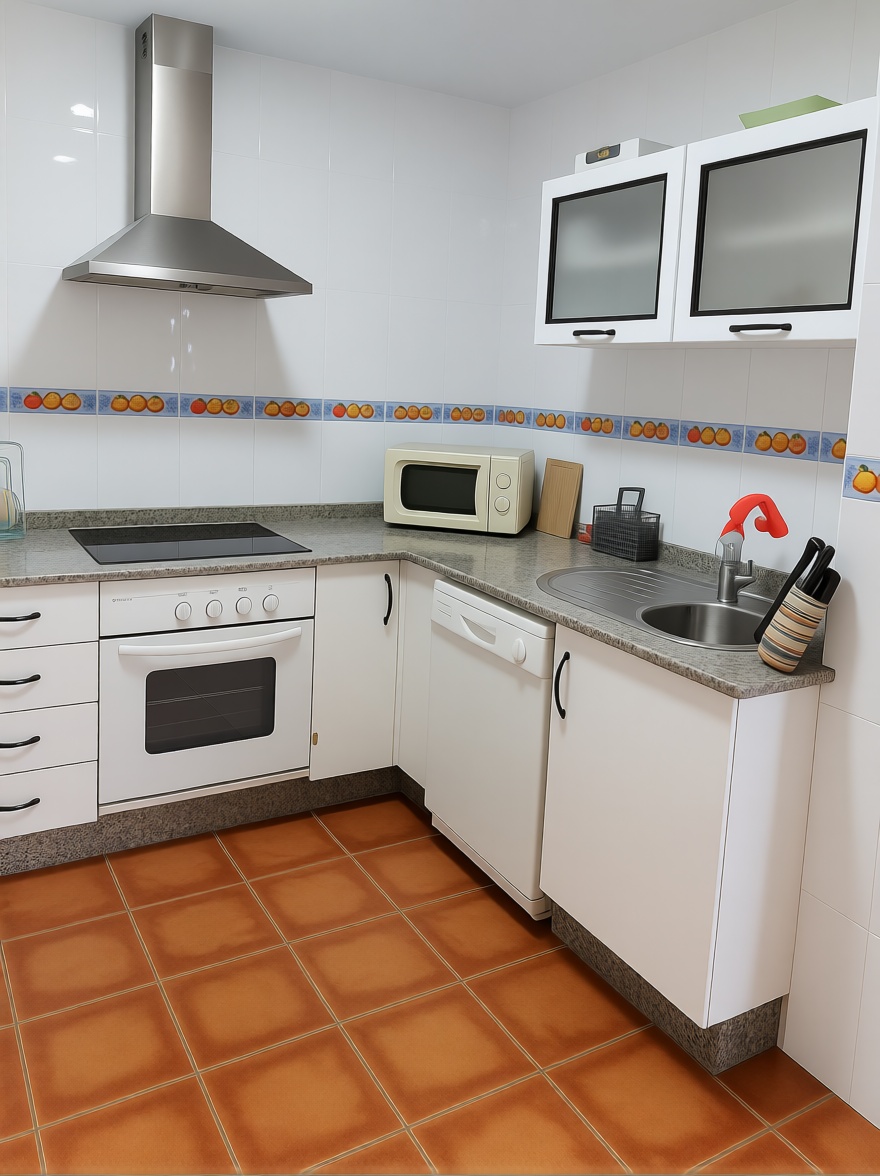 Beachfront flat in El Puerto de Santa María — Kitchen