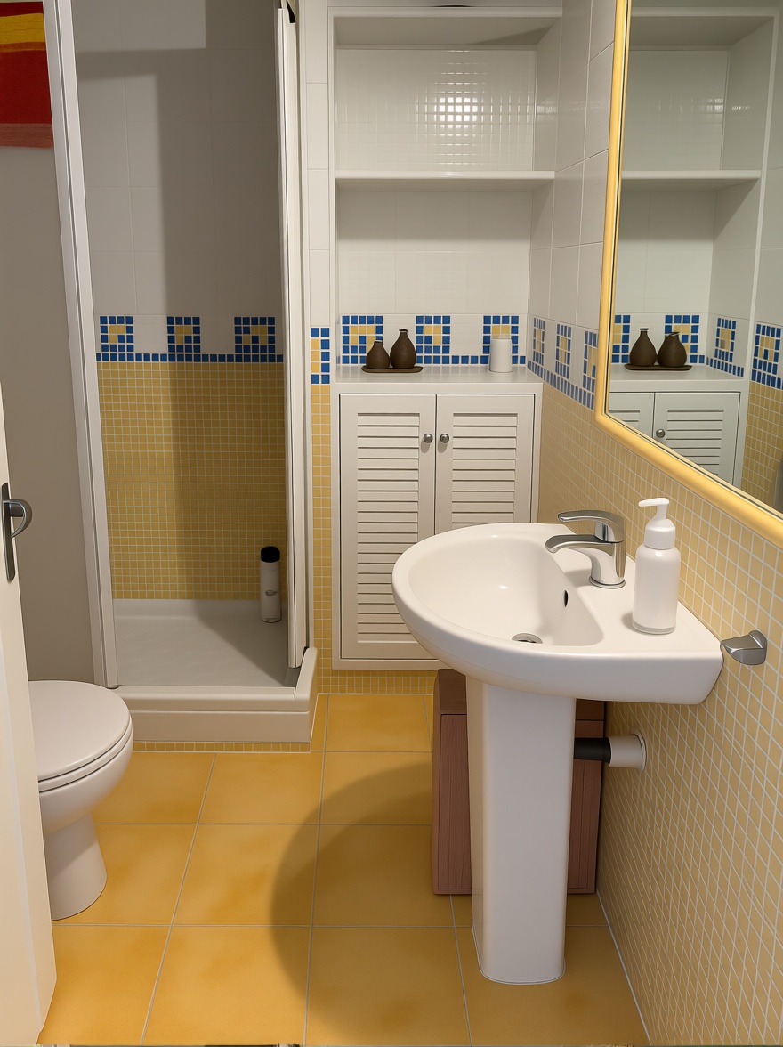 Beachfront flat in El Puerto de Santa María — Bathroom