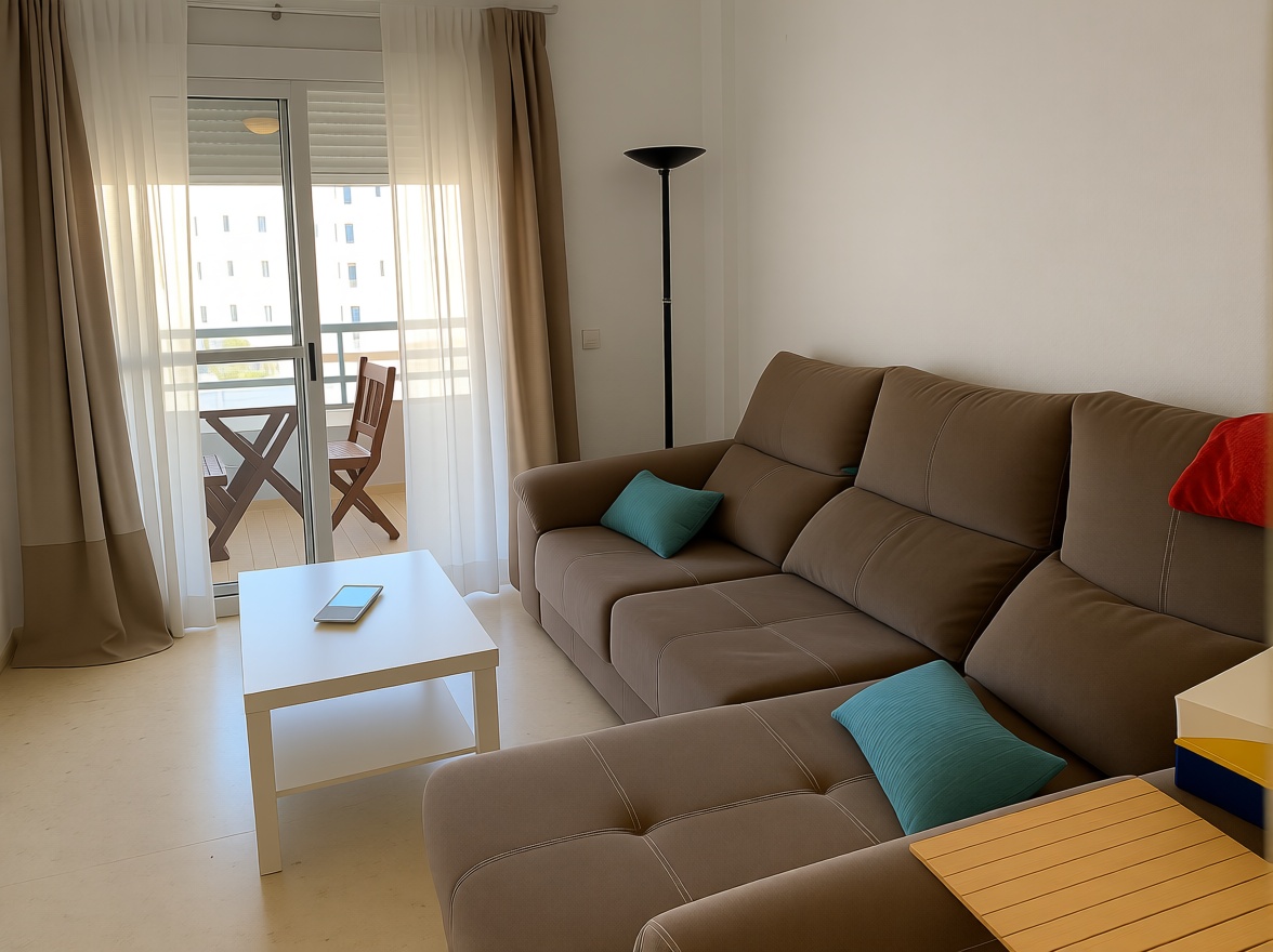 Beachfront flat in El Puerto de Santa María — Living room