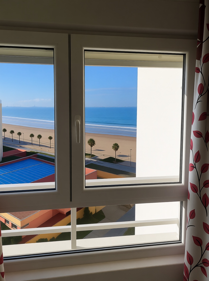 Wohnung in erste Strandlinie in El Puerto de Santa María — Meerblick