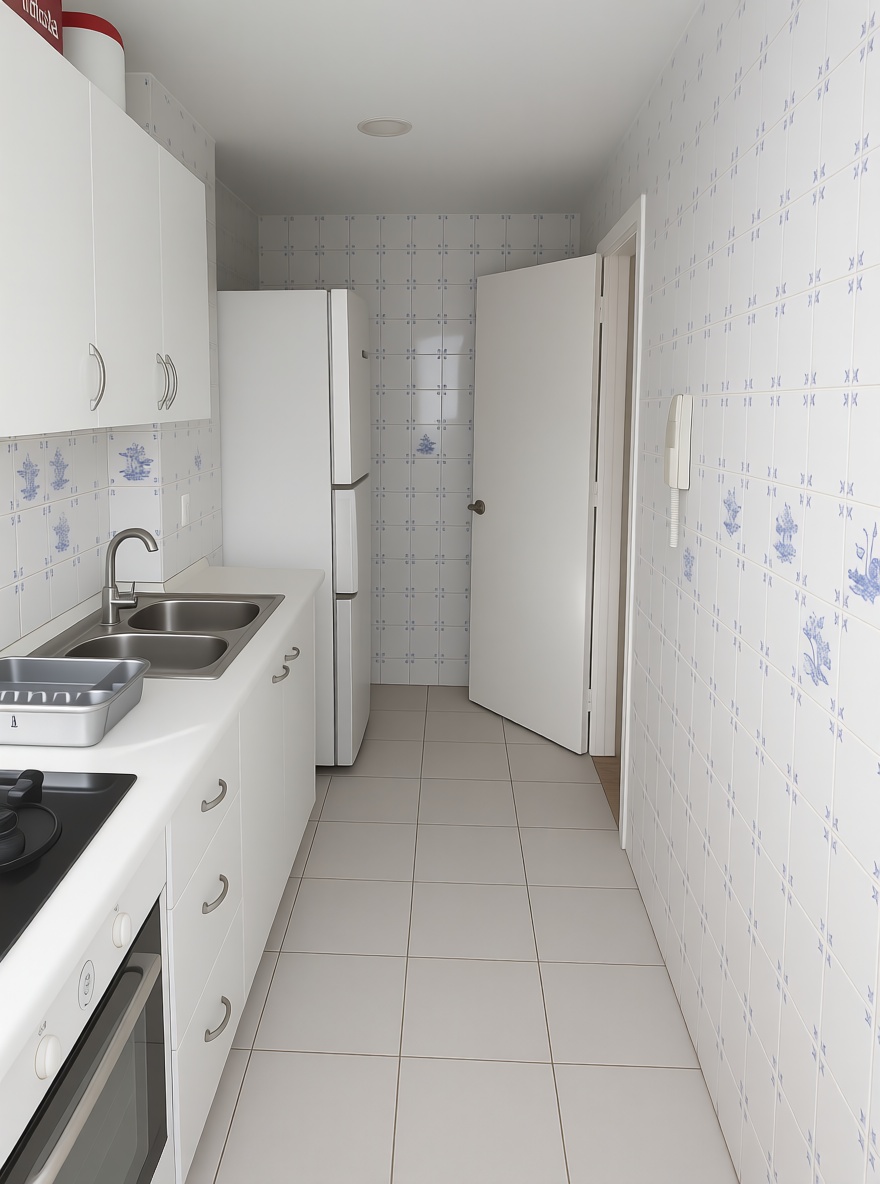 Wohnung in erste Strandlinie in El Puerto de Santa María — Küche