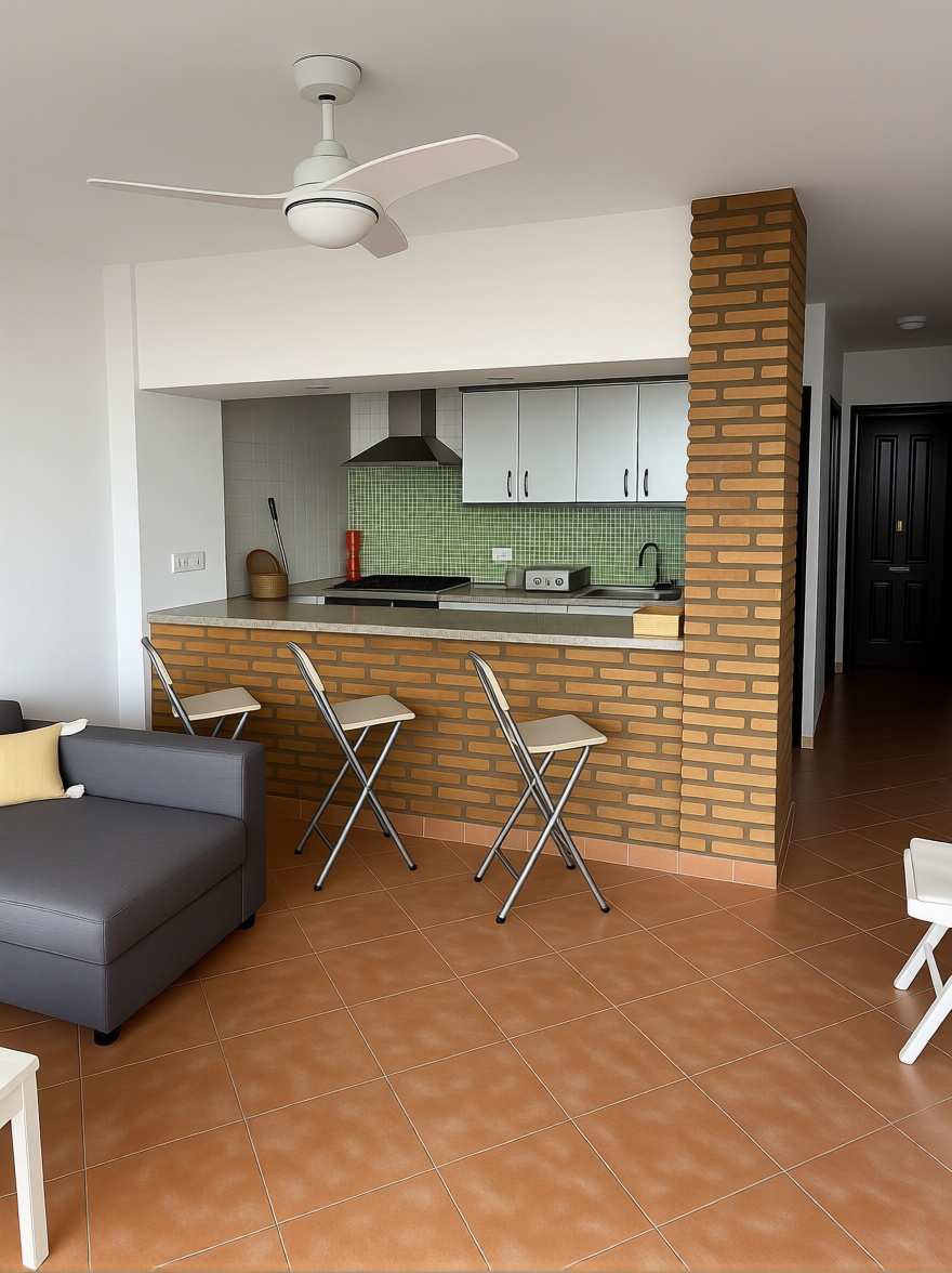 Wohnung in erste Strandlinie in El Puerto de Santa María — Küche