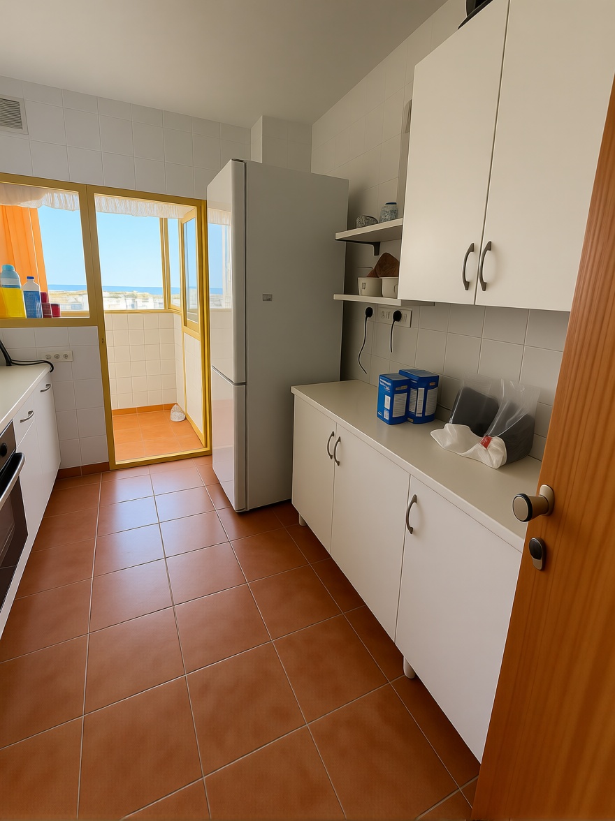 Wohnung in erste Strandlinie in El Puerto de Santa María — Küche