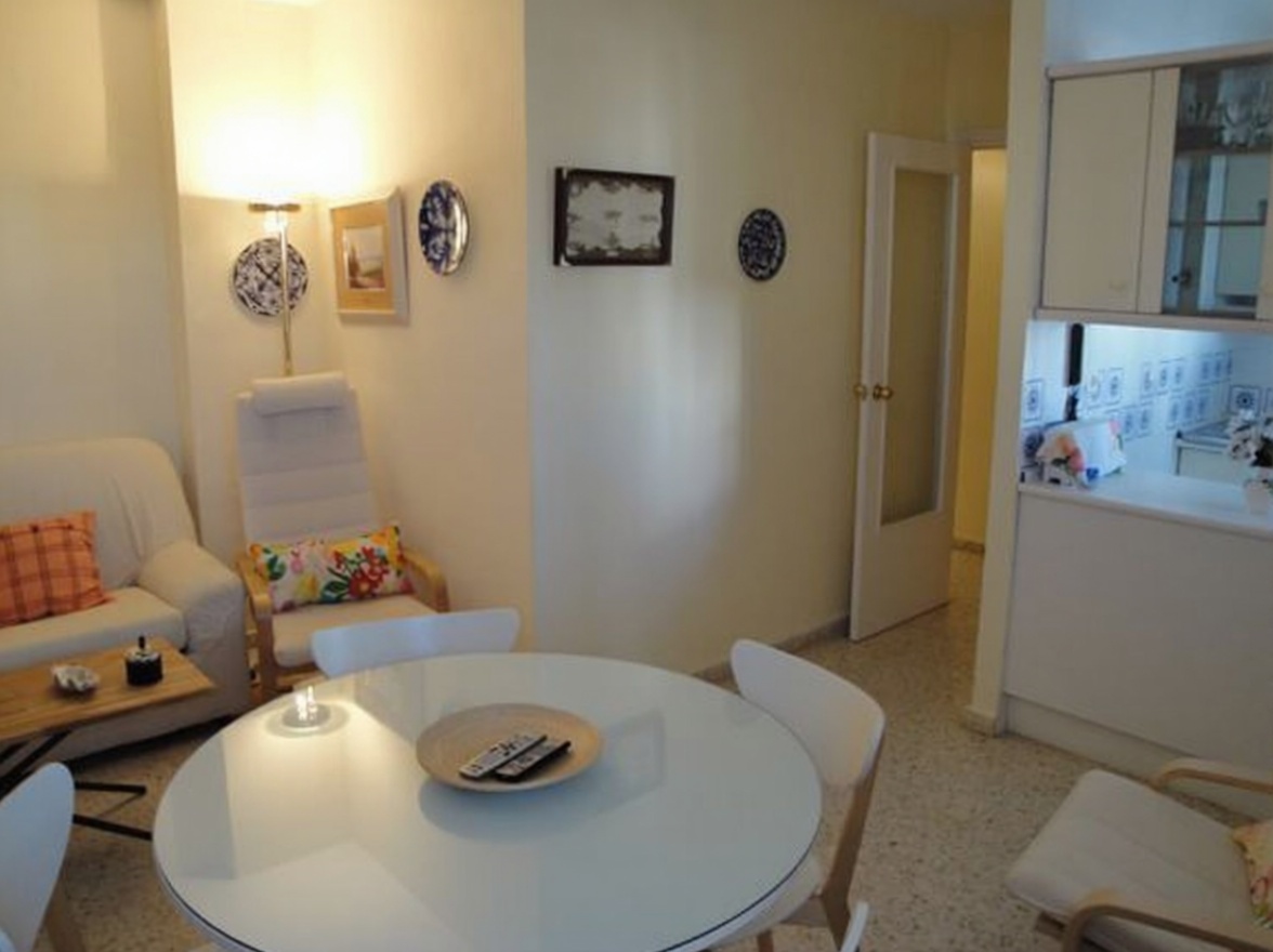 Wohnung in erste Strandlinie in El Puerto de Santa María — Wohnzimmer