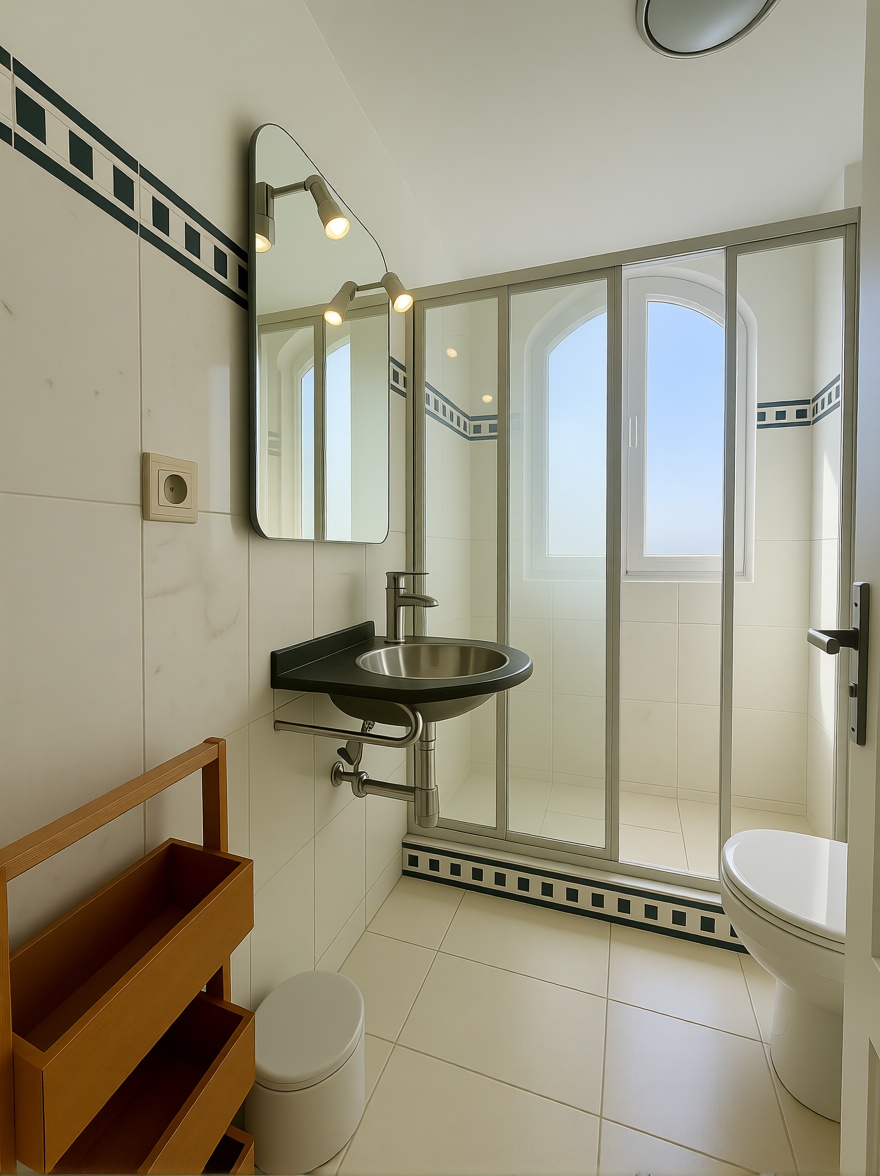Penthouse in erste Meereslinie in Rota — Bad