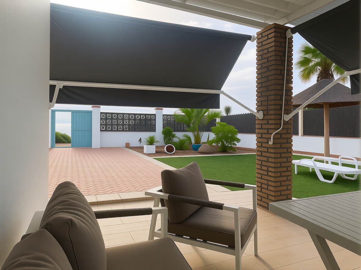 Landhaus mit direkter Strandzugang in Rota — Terrasse