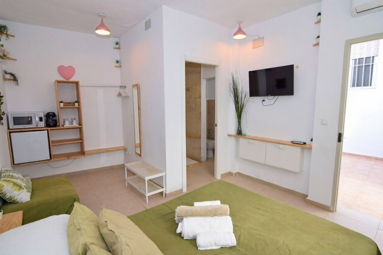 Chalet mit direkter Strandzugang in Chipiona — Schlafzimmer
