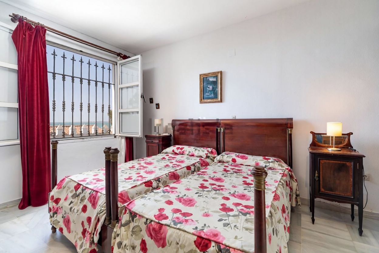 Chalet mit direkter Strandzugang in Sanlúcar de Barrameda — Schlafzimmer