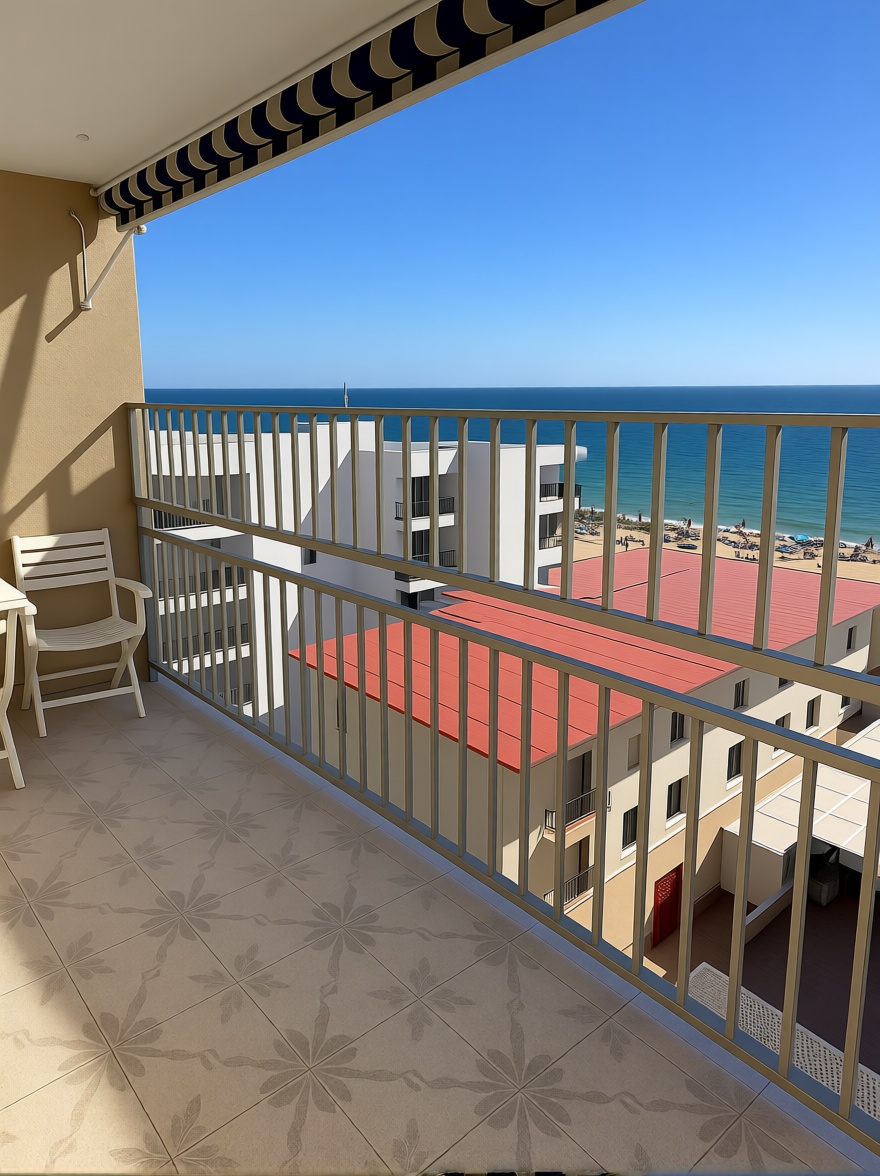Wohnung in erste Strandlinie in Chipiona — Meerterrasse