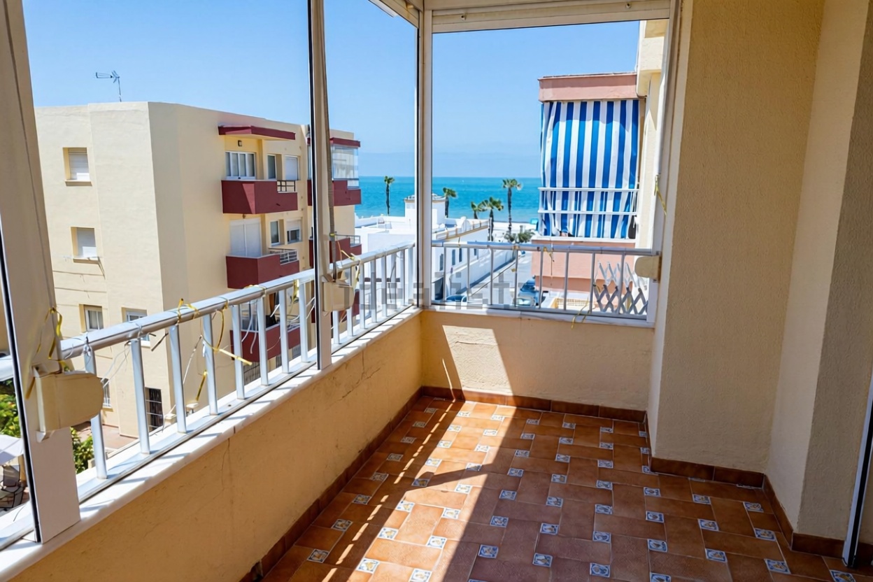 Apartamento em primeira linha de praia em Chipiona