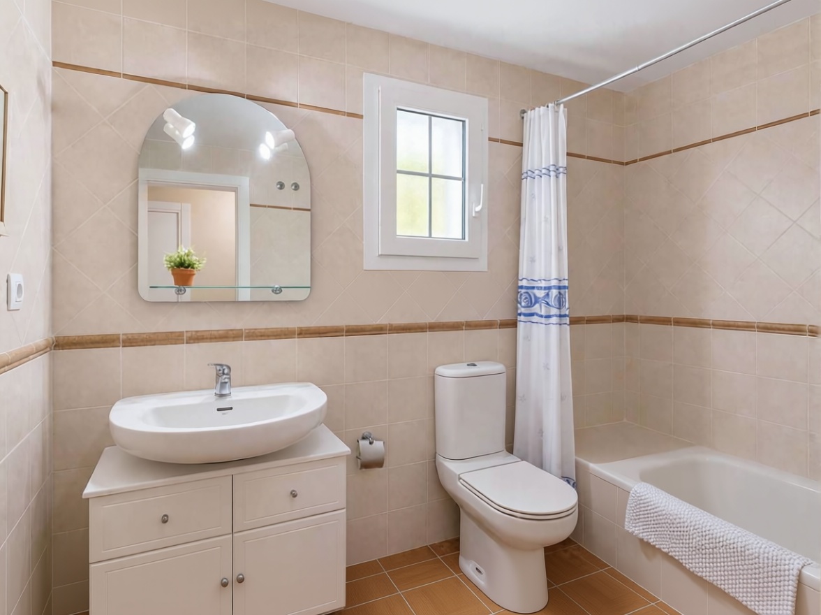 Wohnung in erste Strandlinie in Ayamonte — Bad
