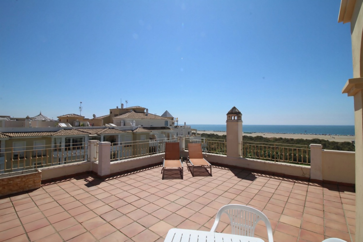 Appartement en première ligne de plage à Ayamonte — Terrasse mer