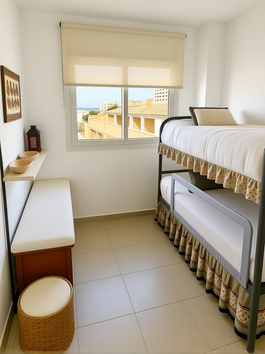 Duplex en première ligne de plage à Huelva — Chambre
