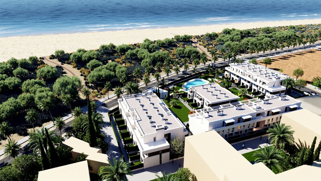 Appartement en attique en première ligne de mer à Isla Cristina