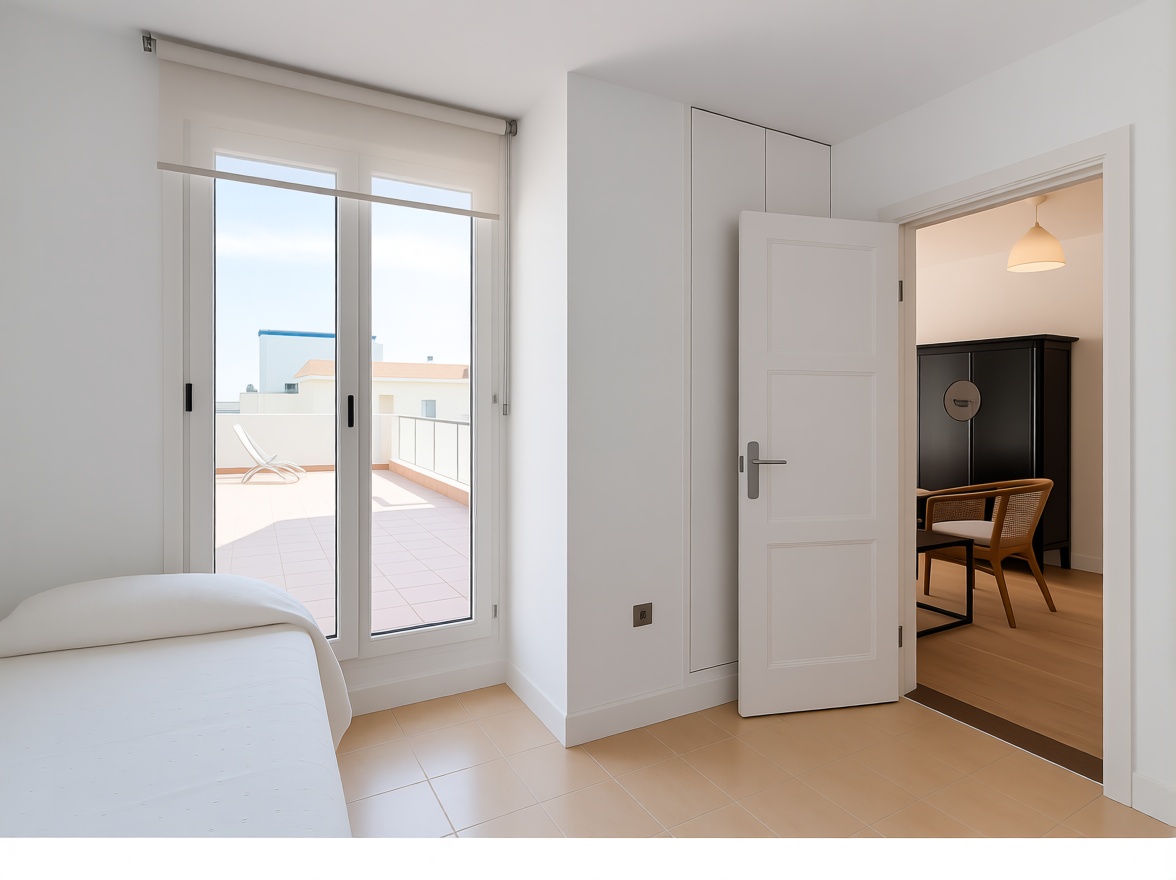 Appartement en attique en première ligne de mer à Ayamonte — Chambre
