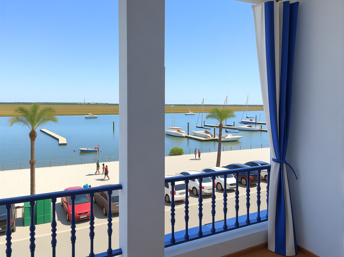Beachfront flat in Punta Umbría — Sea terrace