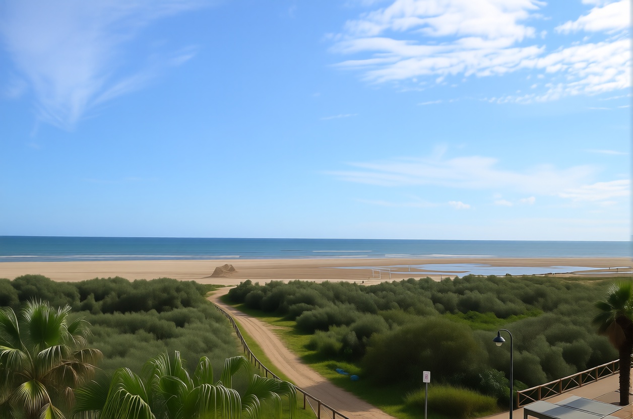 Wohnung in erste Strandlinie in Ayamonte — Meerblick