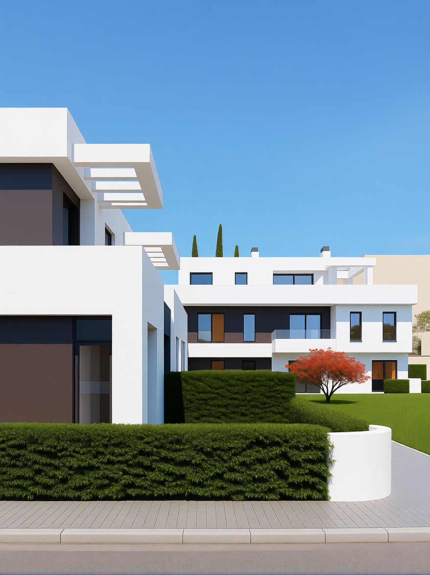 Duplex en première ligne de plage à Isla Cristina — Façade