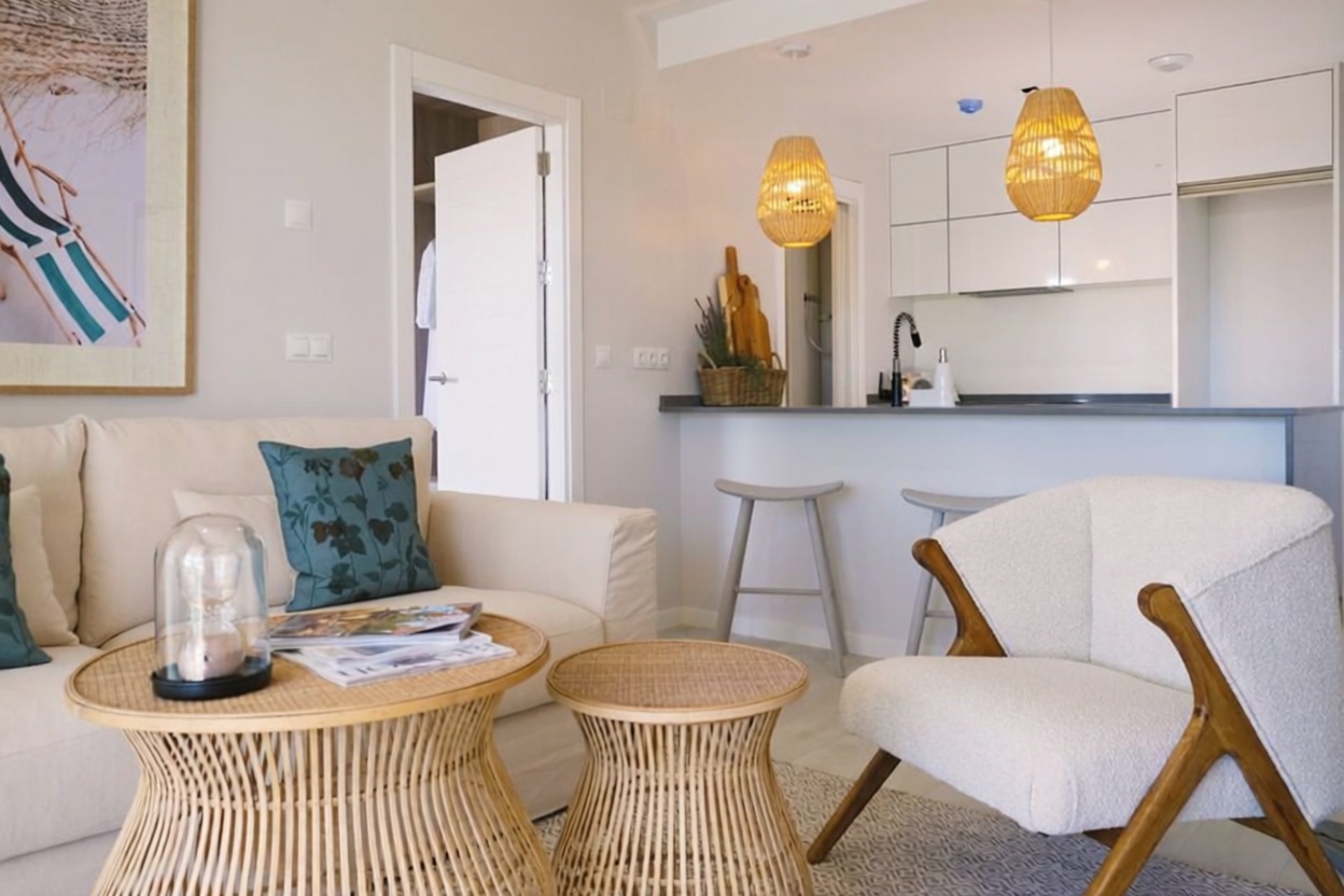 Beachfront flat in Ayamonte — Living room