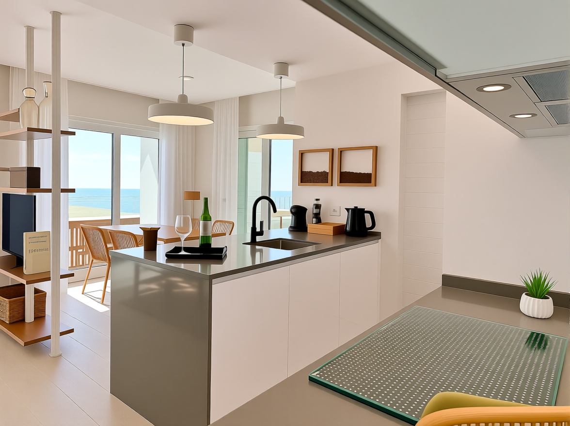 Appartement en première ligne de plage à Ayamonte — Cuisine
