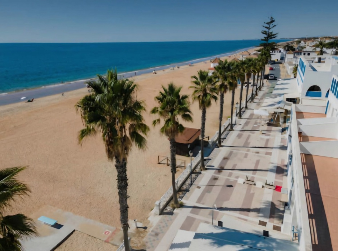 Beachfront duplex in Islantilla