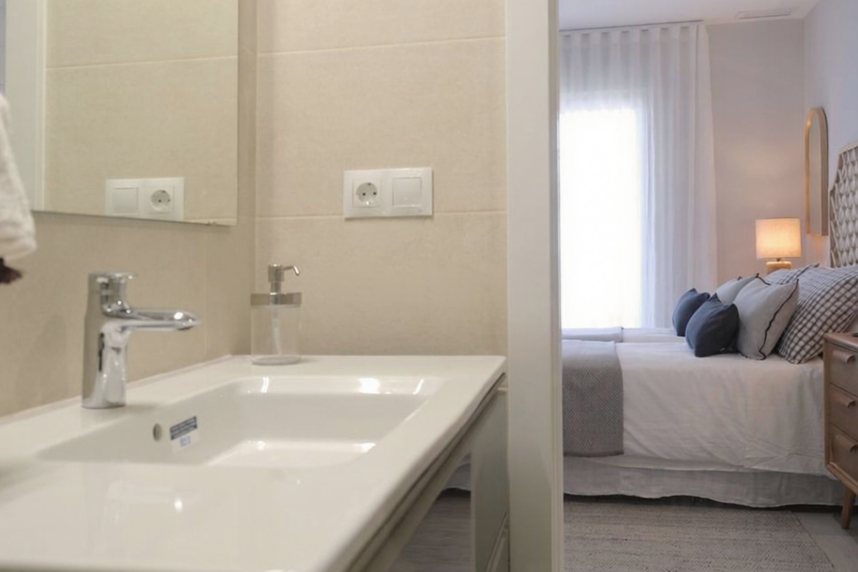 Wohnung in erste Strandlinie in Ayamonte — Bad