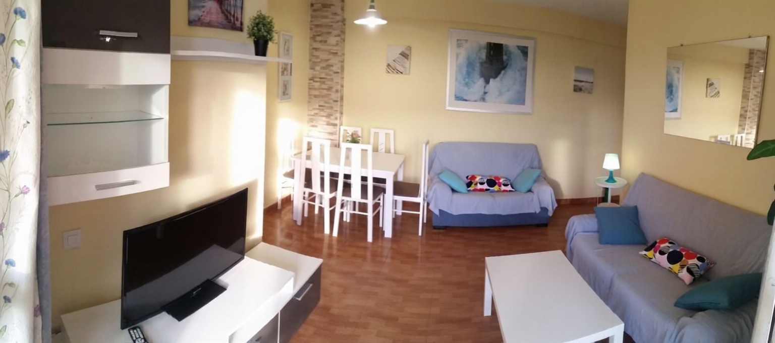 Appartement en première ligne de plage à Isla Cristina — Séjour