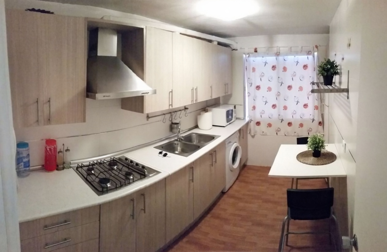Appartement en première ligne de plage à Isla Cristina — Cuisine