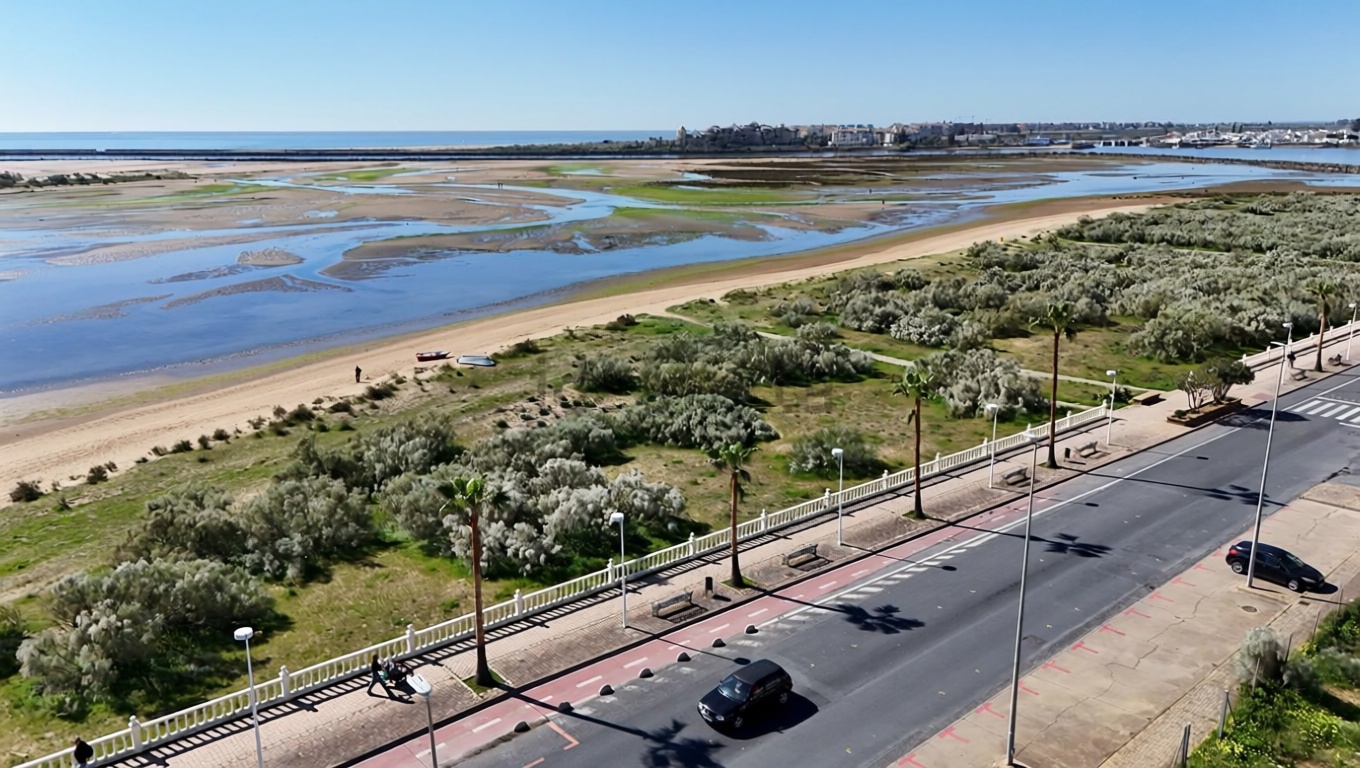 Appartement en première ligne de plage à Isla Cristina — Vue mer