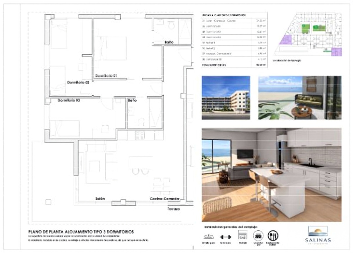 Appartement en première ligne de plage à Isla Cristina — Piscine