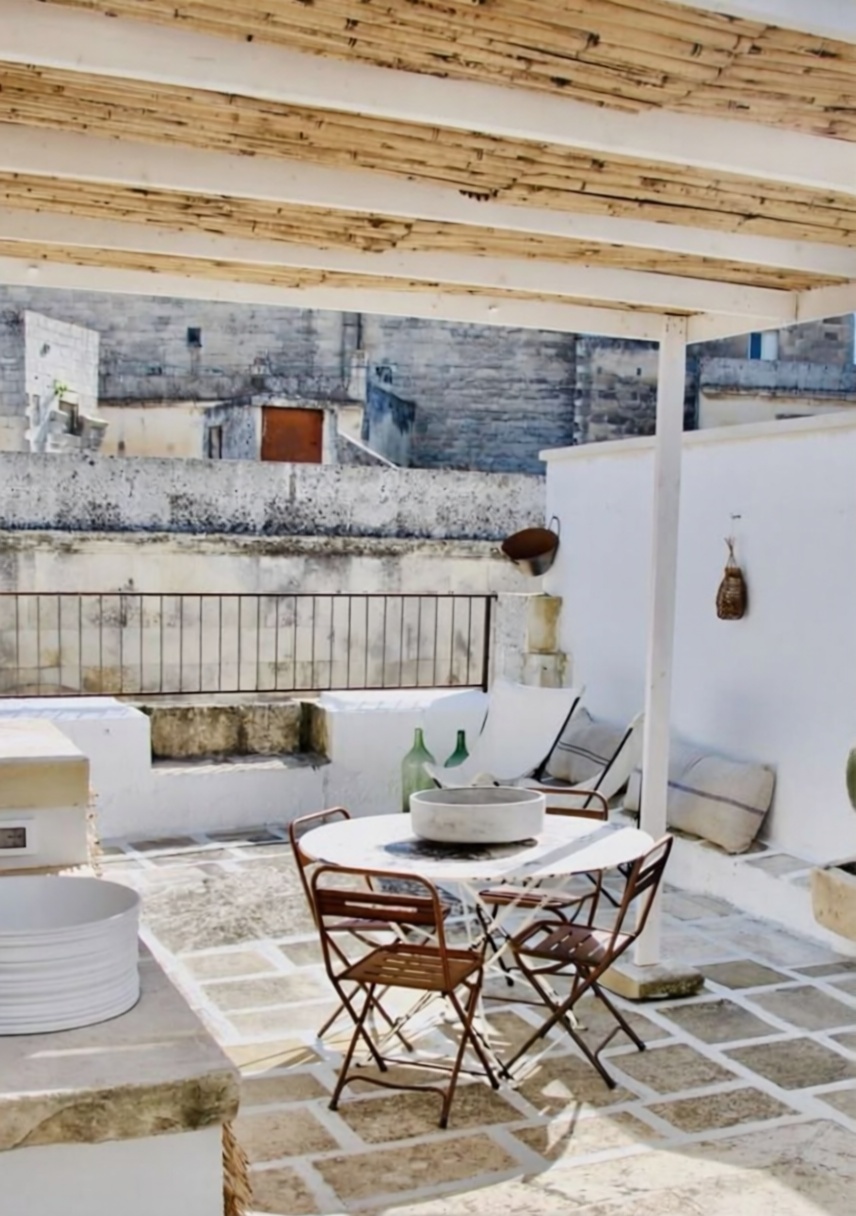 Chalet mit direkter Strandzugang in Cartaya — Terrasse