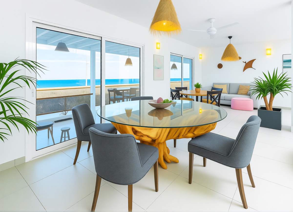 Chalet with direct beach access in Lanzarote — Dining room