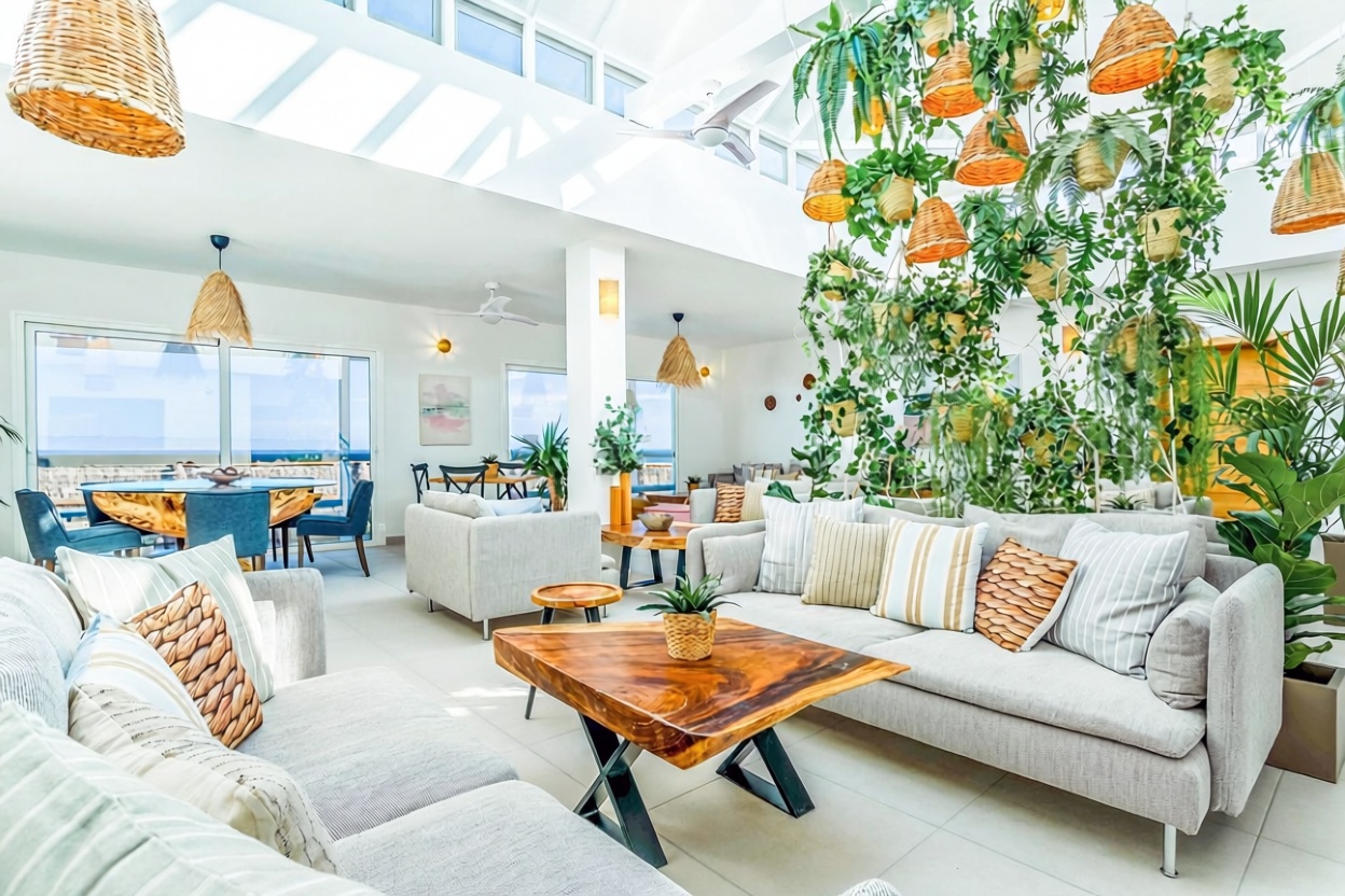 Chalet with direct beach access in Lanzarote — Living room