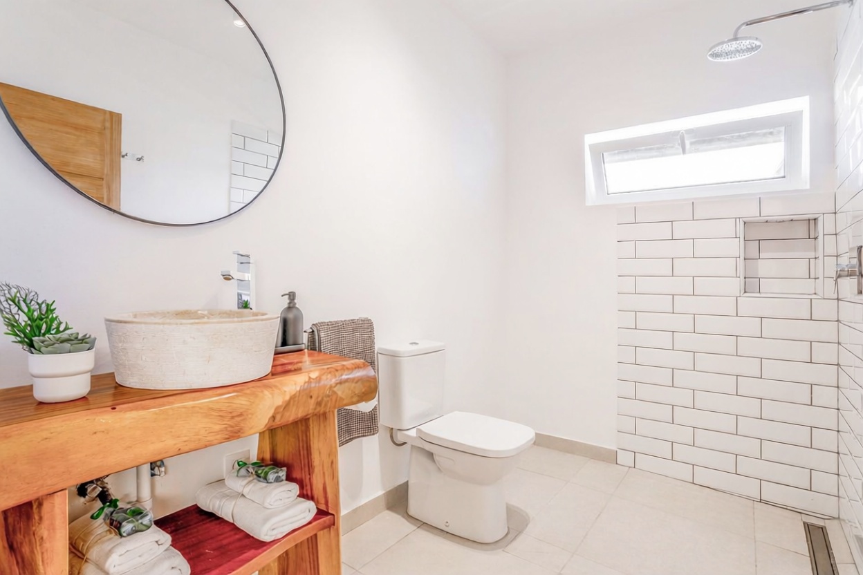 Chalet with direct beach access in Lanzarote — Bathroom