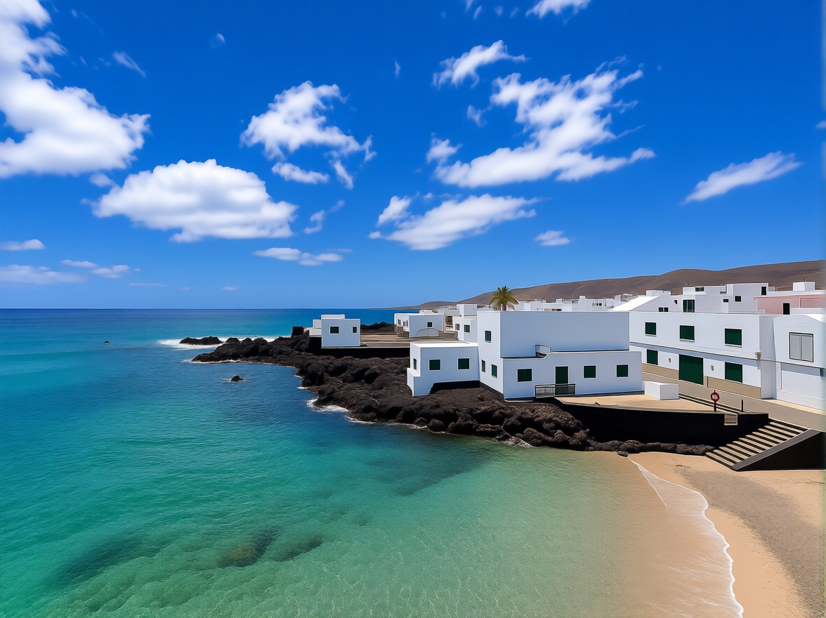 Chalet with direct beach access in Lanzarote — Sea view