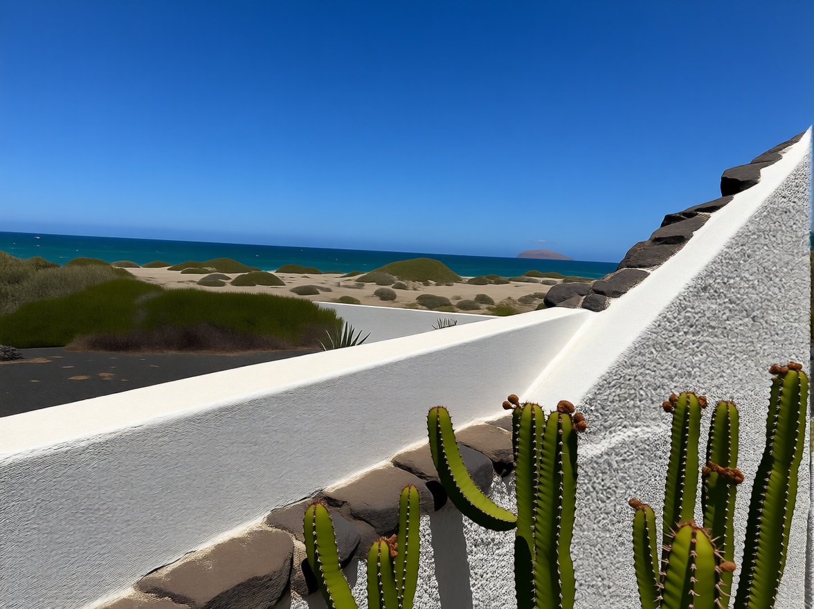 Chalet mit direkter Strandzugang in Teguise — Meerblick