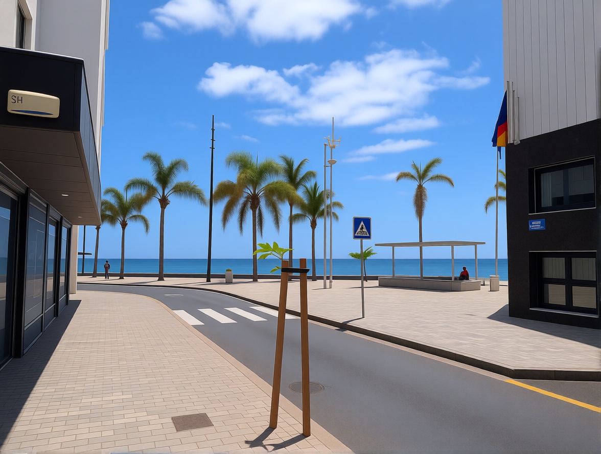 Beachfront flat in Arrecife — Sea view