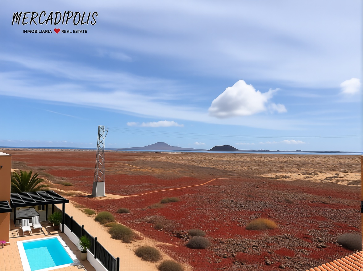 Chalet mit direkter Strandzugang in La Oliva — Meerblick
