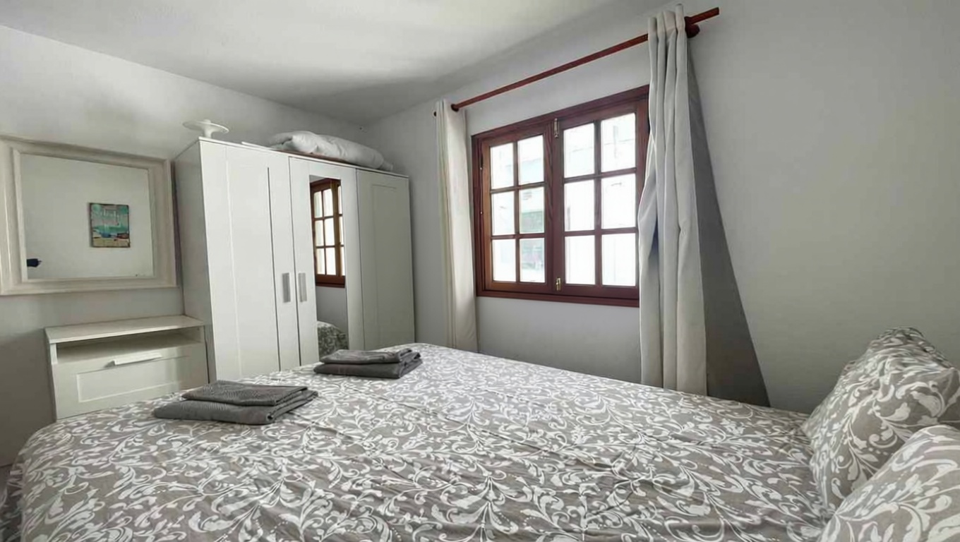 Wohnung in erste Strandlinie in La Oliva — Bad