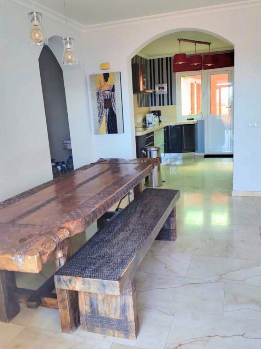 Chalet mit direkter Strandzugang in Puerto del Rosario — Esszimmer