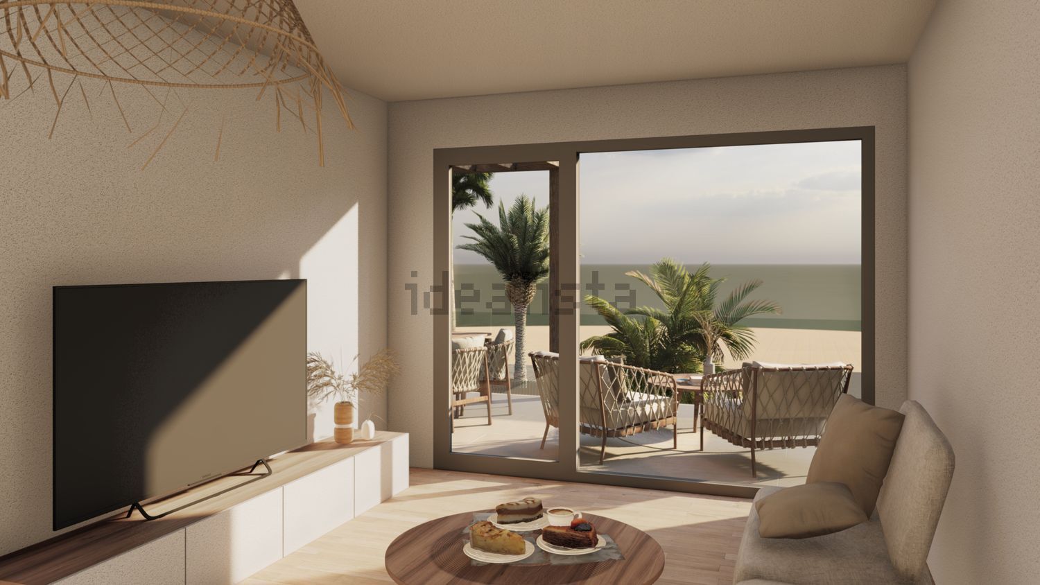 Duplex for sale frontline beach in La Oliva