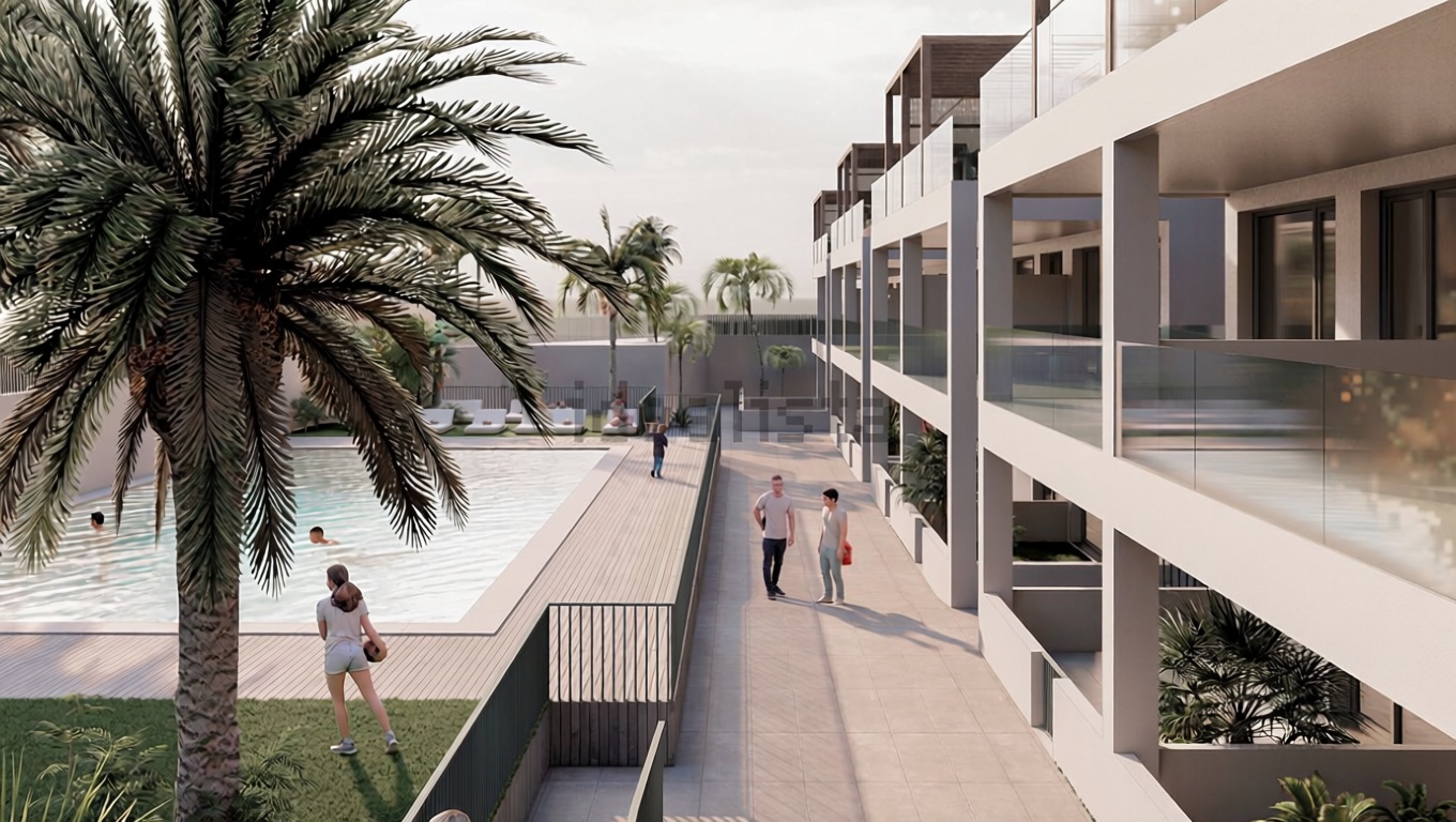 Duplex in erste Strandlinie in La Oliva — Pool