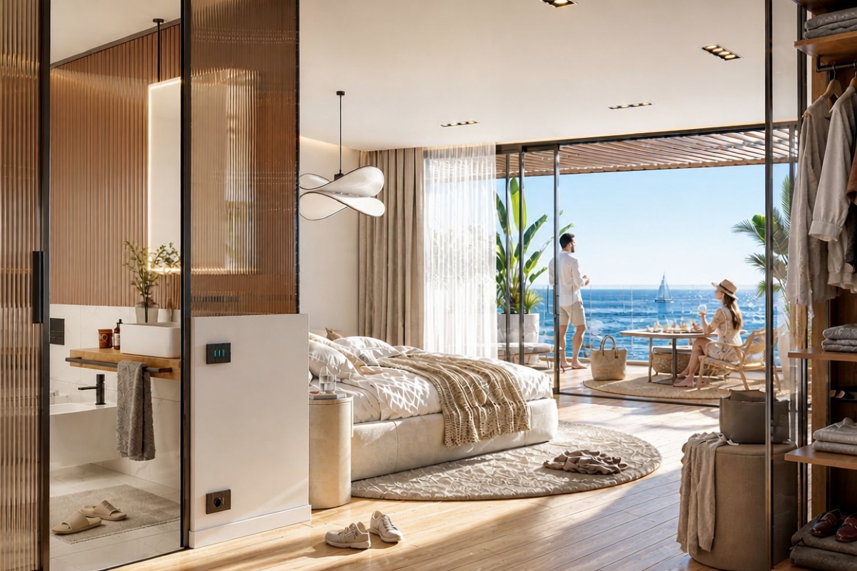 Wohnung in erste Strandlinie in La Oliva — Schlafzimmer