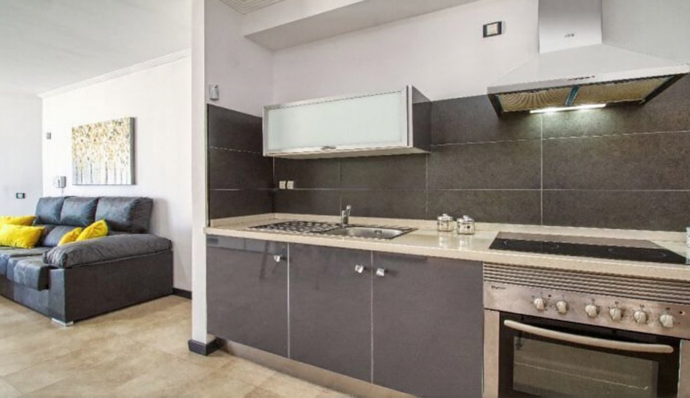 Wohnung in erste Strandlinie in La Oliva — Küche